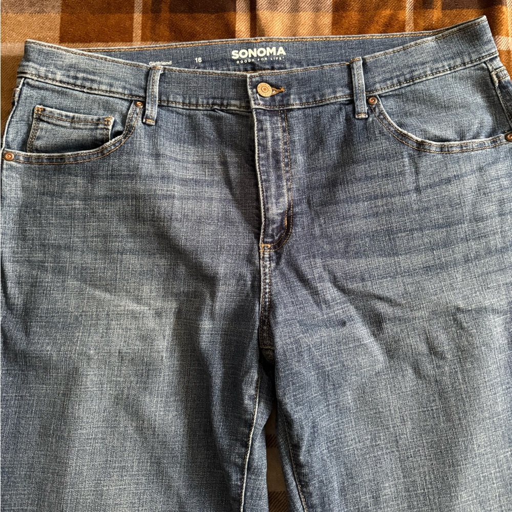 Sonoma girlfriend jeans size 16 - Picture 2 of 2